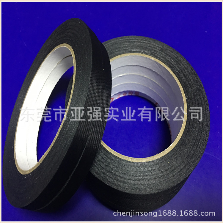 厂家直销 黑色牛津布补强胶带 黑色单面尼龙补强胶带 鞋材补强