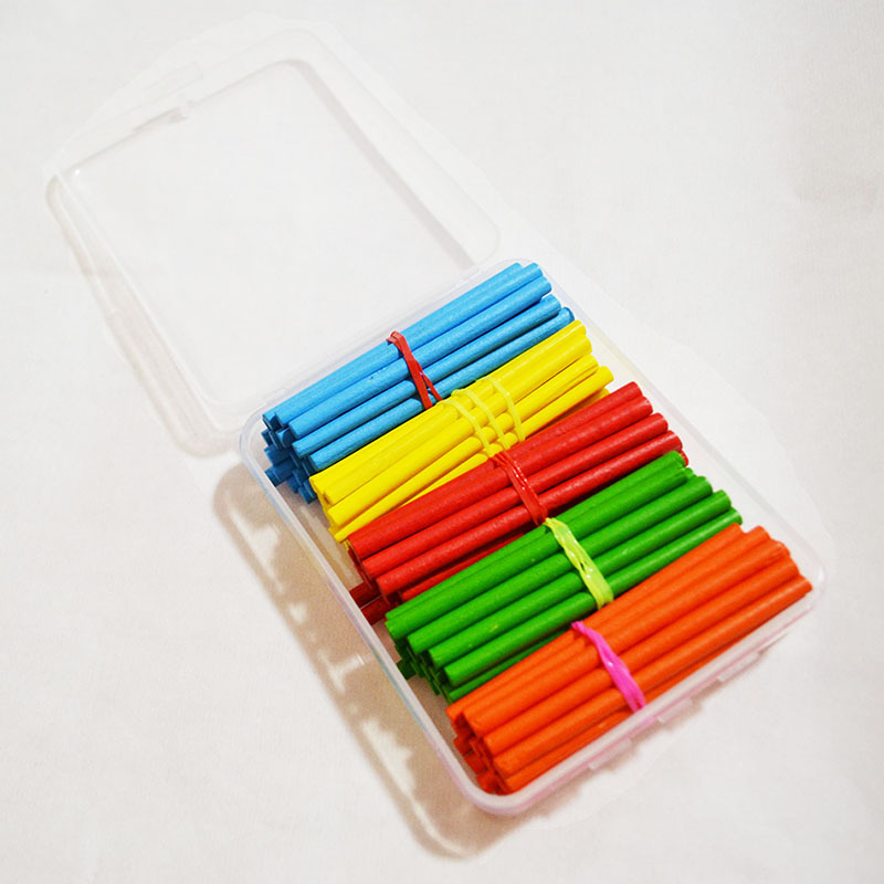 En Caja 100 palos contando juguetes educativos de ciencia y educación Estudiantes Grado uno y dos palos de conteo de matemáticas palos pequeños juguetes de enseñanza
