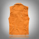 Kule New Style Distinctive Korean Style Slim-fit Men's Denim Vest Men's Denim Vest Orange Denim Vest Fashionable Clothes