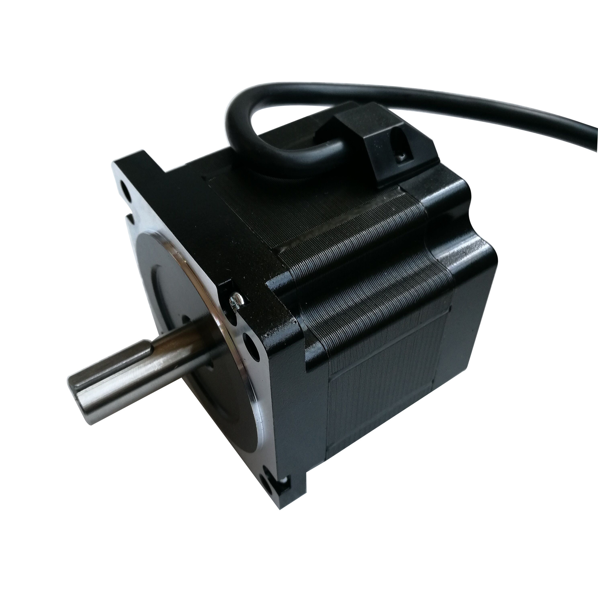 86步进电机/86BYGH两相步进电机雕刻机 80mm机身4A 4.5Nm 键槽