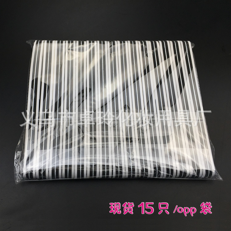 Recta engrosada de 3 lados tira de pulido profesional de uñas brillo tira de pulido de uñas negro blanco gris súper pulido archivo