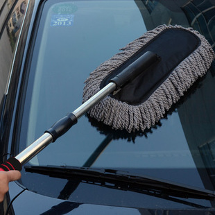 SNJUE desmontable cepillo de lavado de coches retráctil plana cera cepillo cera fregona limpieza cepillo coche plumero polvo cepillo image 4