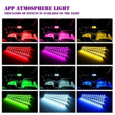 Panel (Dashboard) işıqlandırması | light 18 lights voice control Music