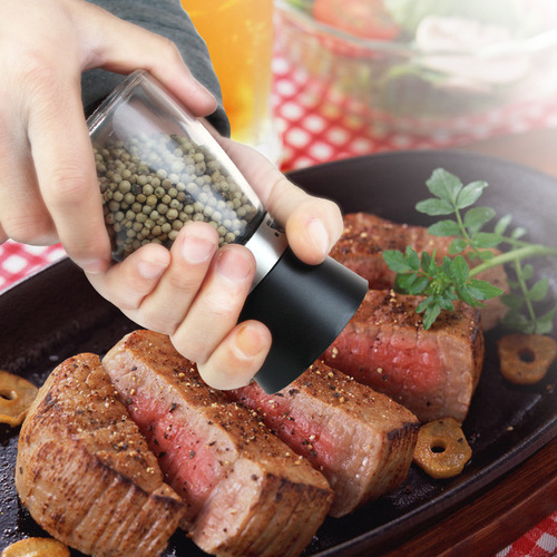 批发手动研磨器 咖啡 玻璃磨粉器 香料现磨瓶 调料黑胡椒瓶