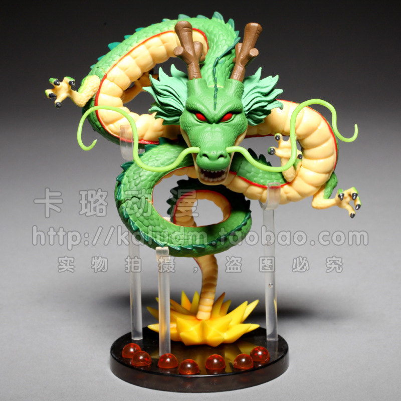 Fabricante acrílico 3.5/4.2cm Dragon Ball bola de cristal soporte figura Shenlong modelo juguete con caja de exhibición de luz