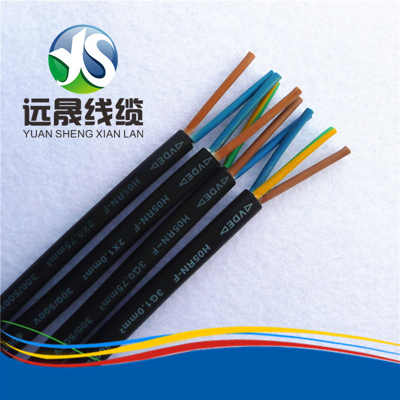 供应两端上锡电线VDE橡胶线常规H05RN-F包邮厂家直销户外专用