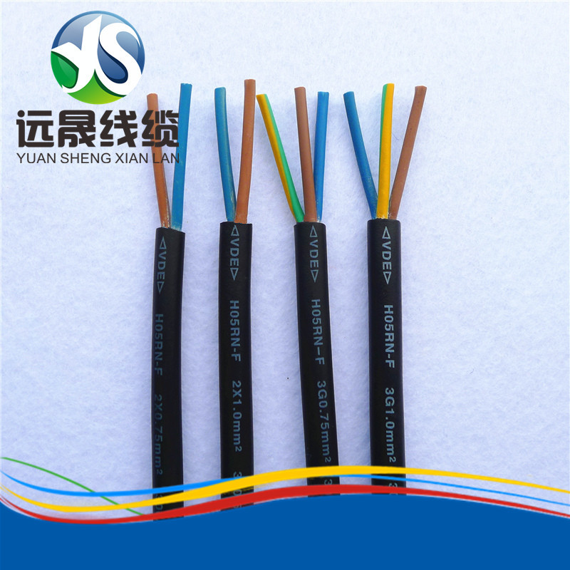 珠三角厂家直销阻燃橡胶线H05RN-F抗老化电线质保10年户外专用