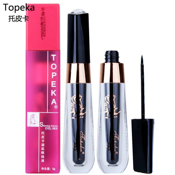 Topeka Topeka Eyeliner for Women TED6 Quick-drying Anti-sweat Makeup Long-term Difficult to Sainting Soft Head Hard Head