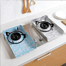 厨房煤气灶垫 铝箔防油污锡纸2片装厨房灶台纸垫子防油纸