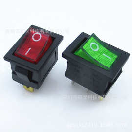 热卖 音响用船型开关2脚三脚15*21mm船形小开关带灯/不带灯2档