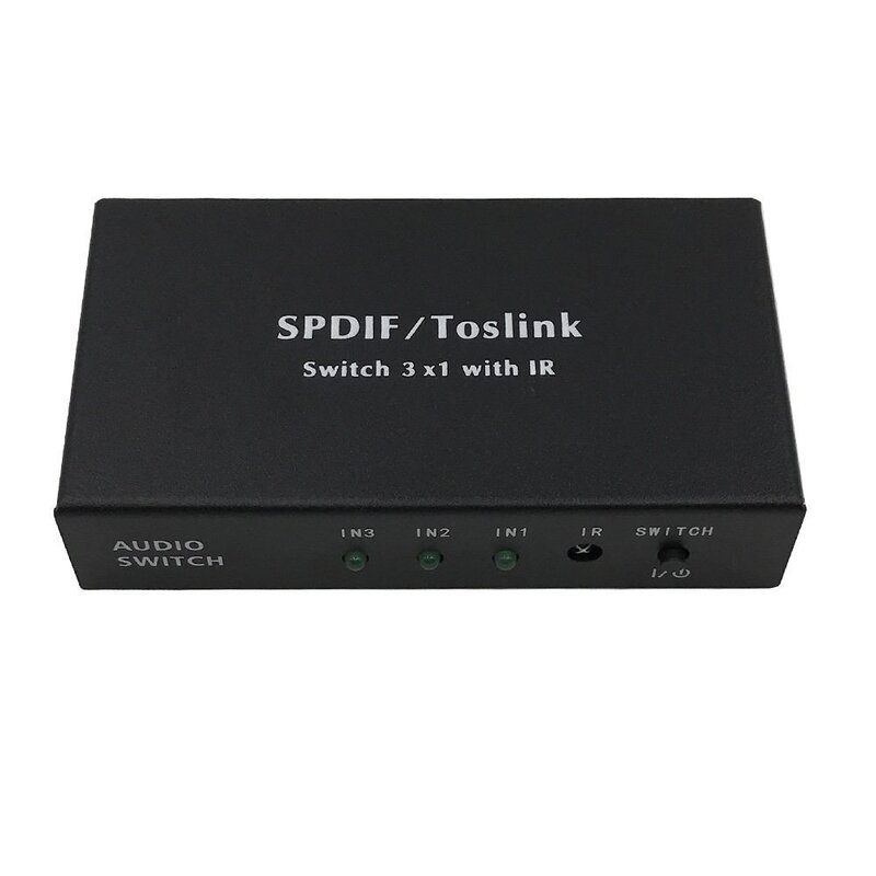Cross-Border Supply of Fiber Optic 3X1 Switcher 1X3 Splitter Spdiftoslink1X3 Digital Fiber Optic 3-to-1
