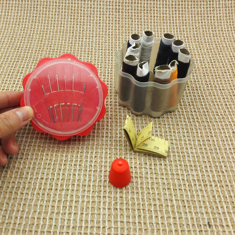 D1831 caja de costura grande traje de hilo de coser herramientas de costura aguja de coser reparación Yiwu 2 yuanes al por mayor