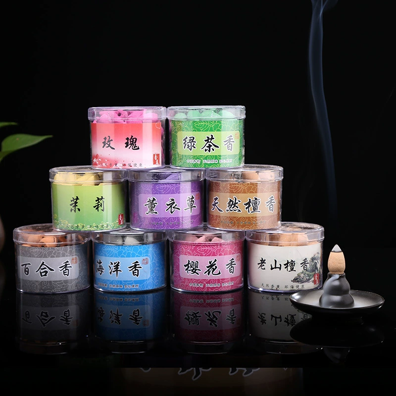 Aromatic Incense Capsules, 40 pcs Tin, Assorted Scents (sandalwood, lavender, jasmine)
