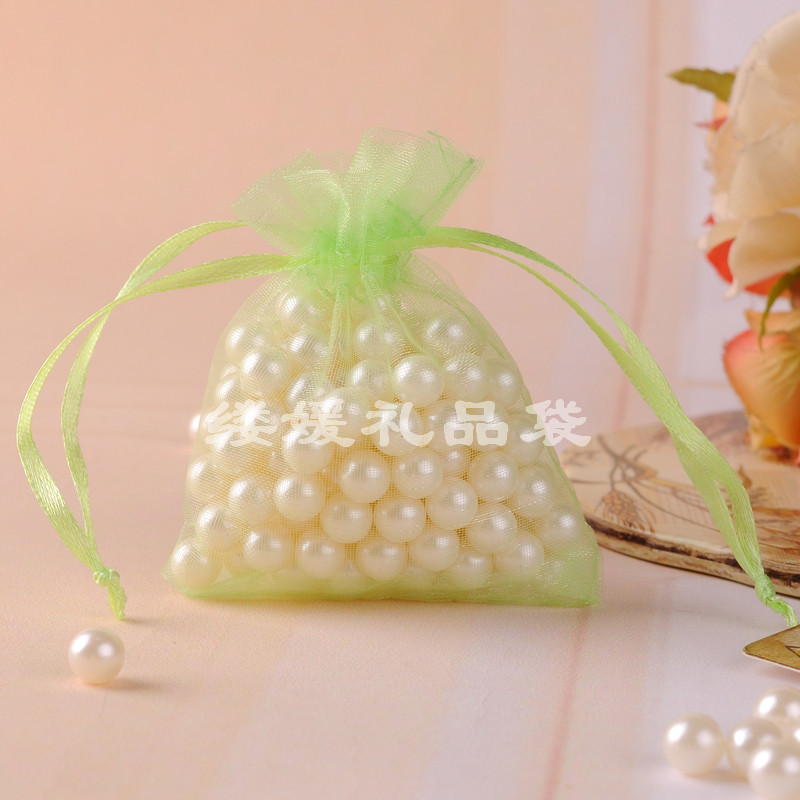 Bolsas de organza con cordón, ideales para regalos, dulces o fragancias, con logotipo personalizado