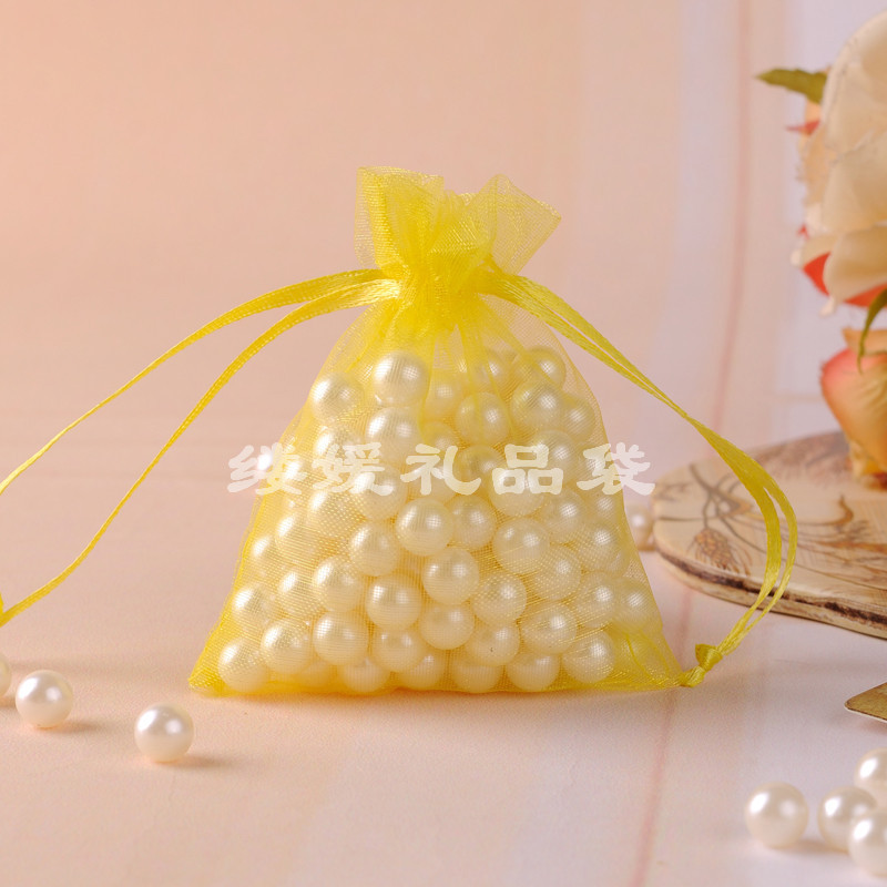 Bolsas de organza con cordón, ideales para regalos, dulces o fragancias, con logotipo personalizado