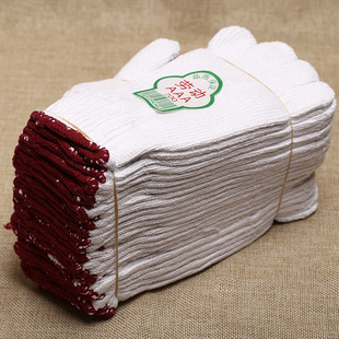 Wholesale high quality cotton Labor cotton yarn gloves 600g computer machine white gloves anti-static gloves