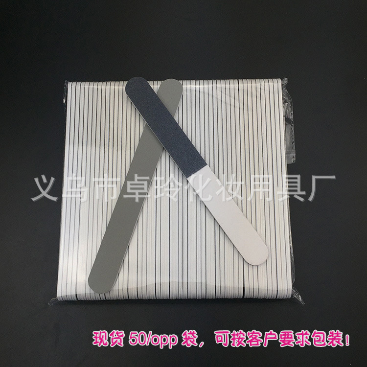 Directo de fábrica de 3 lados tira de pulido de uñas profesional Archivo de pulido de uñas de pulido frotar gris blanco y negro