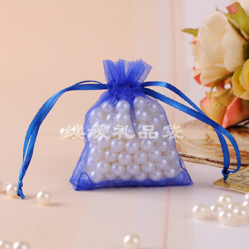 Bolsas de organza con cordón, ideales para regalos, dulces o fragancias, con logotipo personalizado