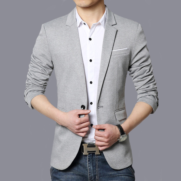 Men's autumn demi-season casual classic suit jacket