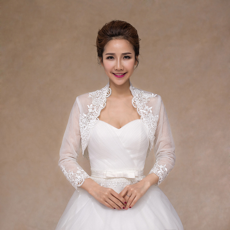 Wedding Shawl Spring and Summer Lace Mid-Sleeve Thin Shawl Bride Bridesmaid Vest Wedding Small Outwear 1014 Wedding Shawl Spring and Summer Lace Mid-Sleeve Thin Shawl Bride Bridesmaid Vest Wedding Small Outwear 1014