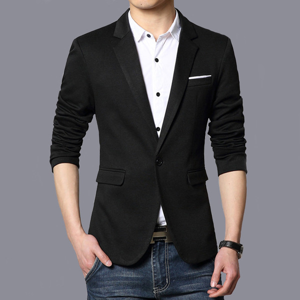 Men's autumn demi-season casual classic suit jacket