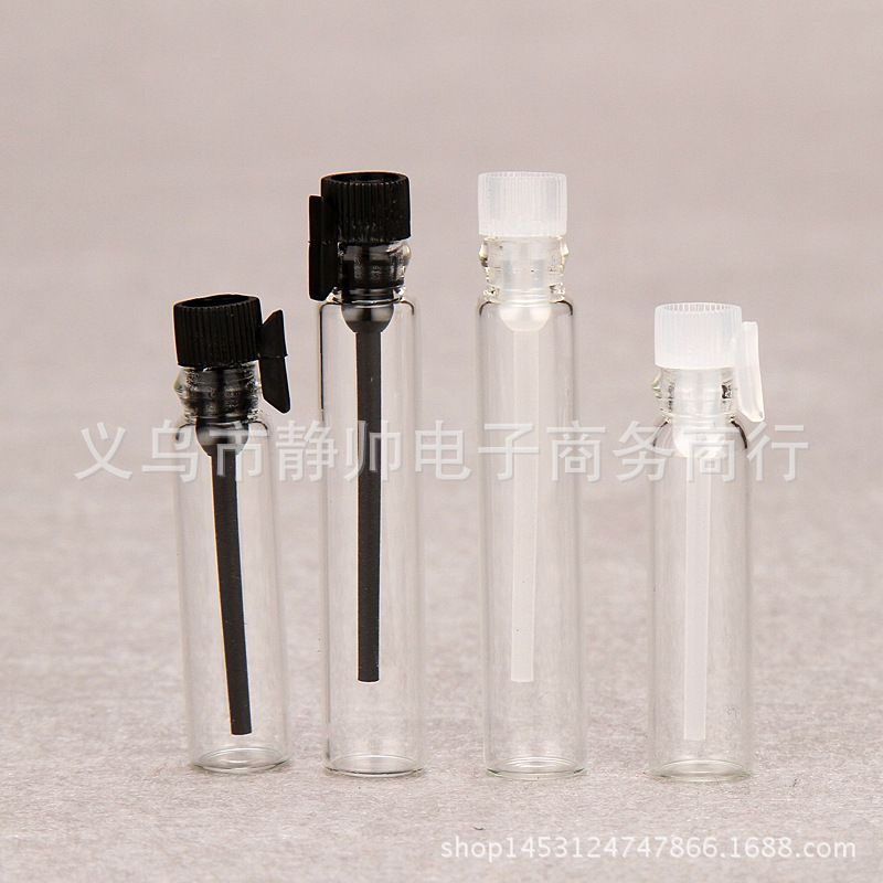 B004-0.51ml2ml3ml香水精油样品分装瓶小样玻璃瓶试管试用瓶塞