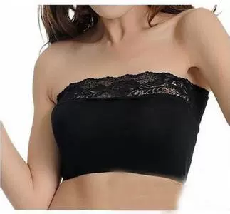 Топ без бретелей для женщин (Tube top) с модаловым материалом и кружевной отделкой, больших размеров (2 варианта)