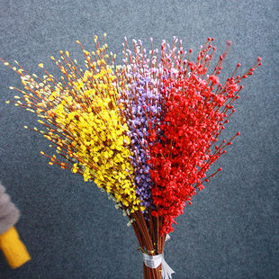 New simulation grass flower cross -border supply PE foam surface beaded grass flower atmosphere laying decorative flower multi -color optionable wholesale