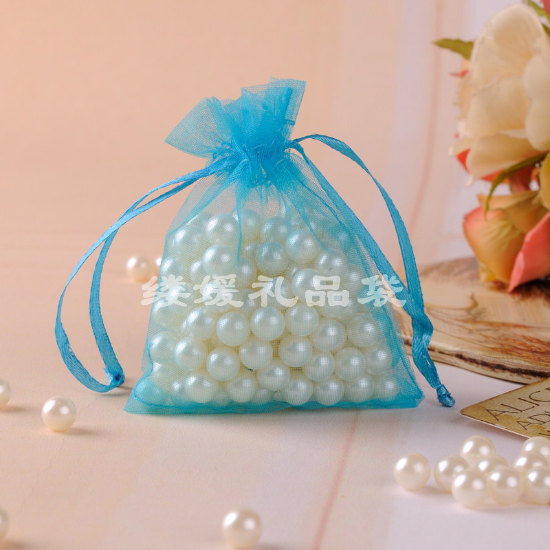 Bolsas de organza con cordón, ideales para regalos, dulces o fragancias, con logotipo personalizado