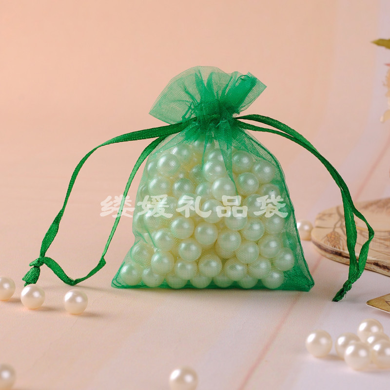 Bolsas de organza con cordón, ideales para regalos, dulces o fragancias, con logotipo personalizado
