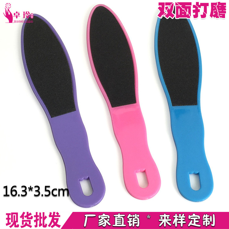 Fábrica directa de lija pie archivo mango de plástico pie frotar piel muerta eliminación callos archivo ultra-resistente papel esmerilado
