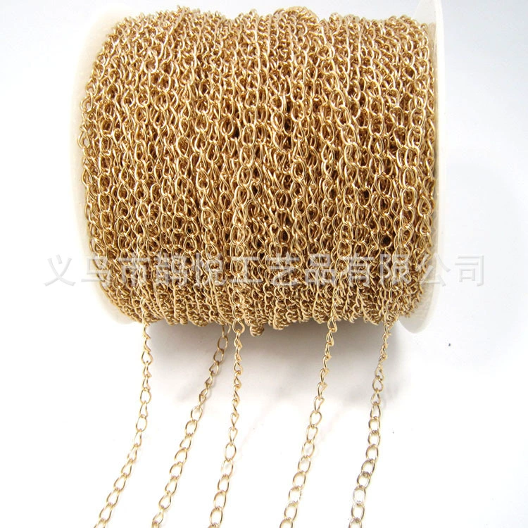 Single buckle chain jewelry extension chain diy accessories clothing baby clothes decorative chain can be added as color-preserving iron tail chain