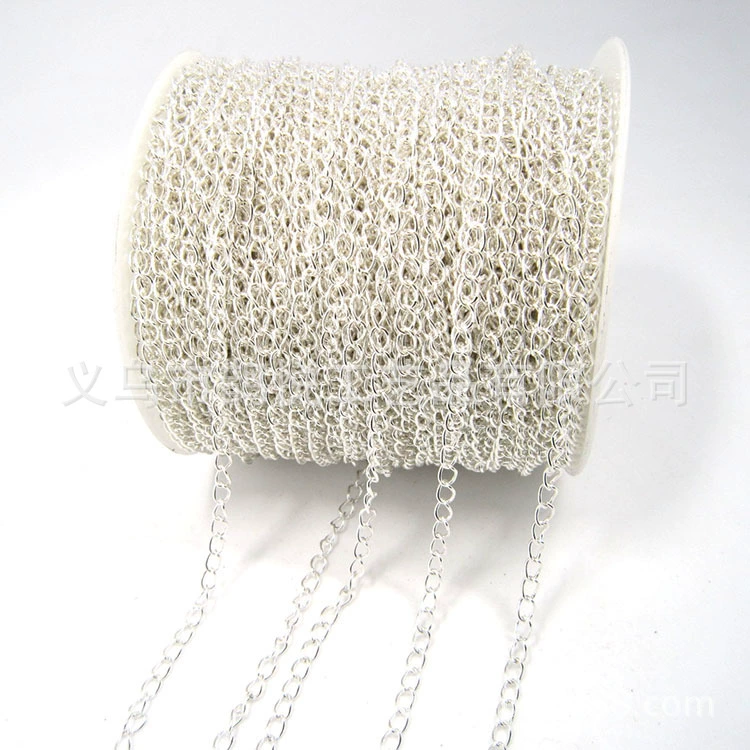 Single buckle chain jewelry extension chain diy accessories clothing baby clothes decorative chain can be added as color-preserving iron tail chain