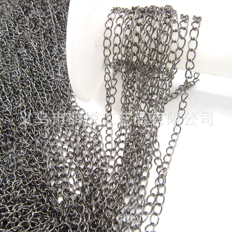 Single buckle chain jewelry extension chain diy accessories clothing baby clothes decorative chain can be added as color-preserving iron tail chain