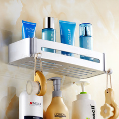 New space aluminum square storage rack without drilling, bathroom shower gel holder, bathroom makeup rack, manufacturer