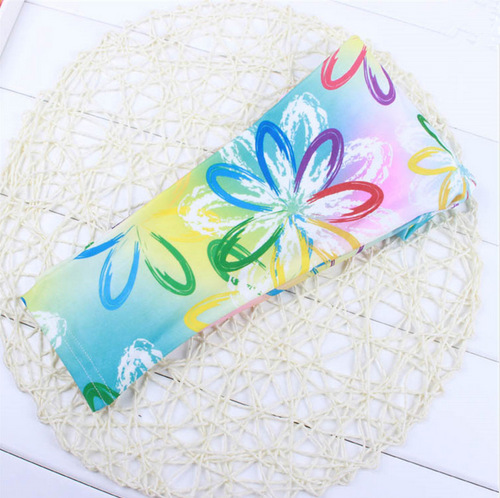 AliExpress Hot Selling Girls Printed Milk Silk Leggings Spring and Summer 2021 New Arrival Small and Medium-sized Children's Cropped Pants Children's Wear