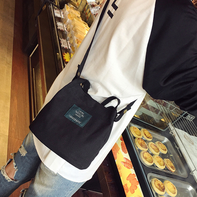 2025厂家直销防水手提便当包妈咪包 帆布女包午餐包小布包斜跨包