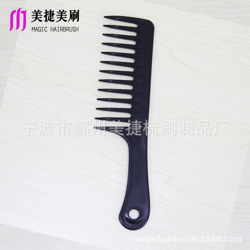 Прямые продажи с фабрики, красочная расческа с крючком, расческа с большим ножом, расческа с большими зубьями, большая одноразовая пластиковая расческа для вьющихся волос
