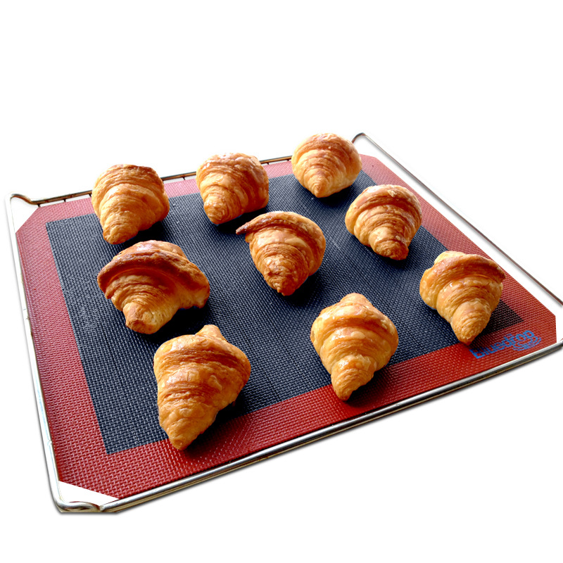 Bluedrop Silicone Mesh Mat for Baking, Non-Stick Cookie and Bread Mat, Breathable Fiberglass Coating, Food Grade