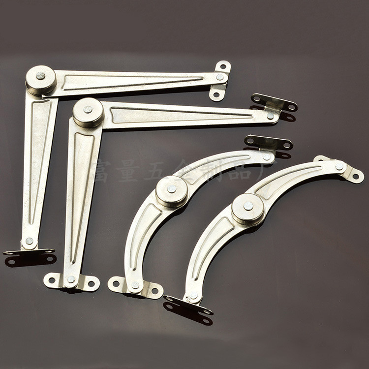 Stainless steel furniture cabinet support Rod long drum up turn two-section Music hand support rod manufacturers wholesale