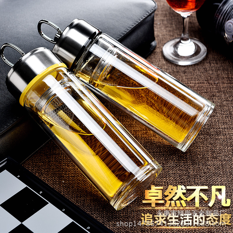 glass transparent tea cup for home use