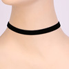 Retro short black necklace, choker, multicoloured chain for key bag , accessory, European style, wholesale