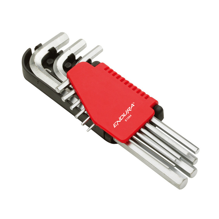 力易得 9件套公制加长平头内六角扳手套装 E1594