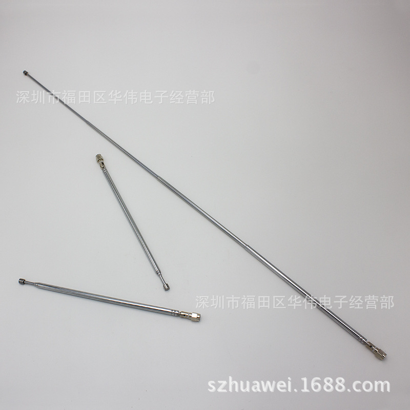 伸缩拉杆天线6158-4 SMA接头收拢206MM展开616MM用于 设备玩具.仪