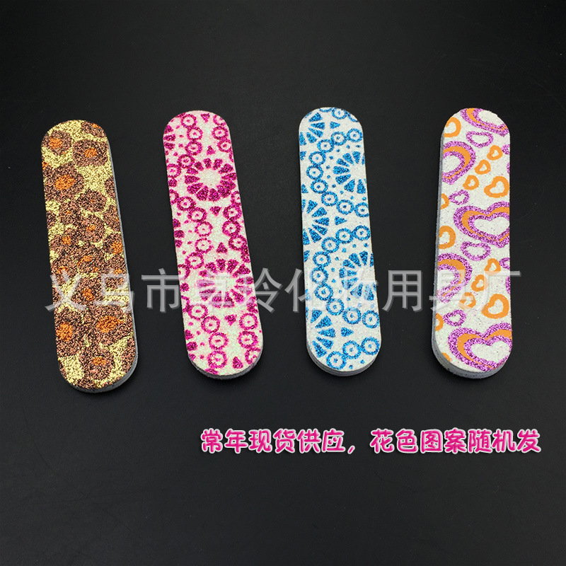 Fábrica directa mini lima de uñas brillo en polvo uñas roce lija tira de molienda manicura traje accesorios de suministro