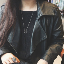 韩版时尚  高档百搭自由调节长条款项链 毛衣链 明星同款一件代发