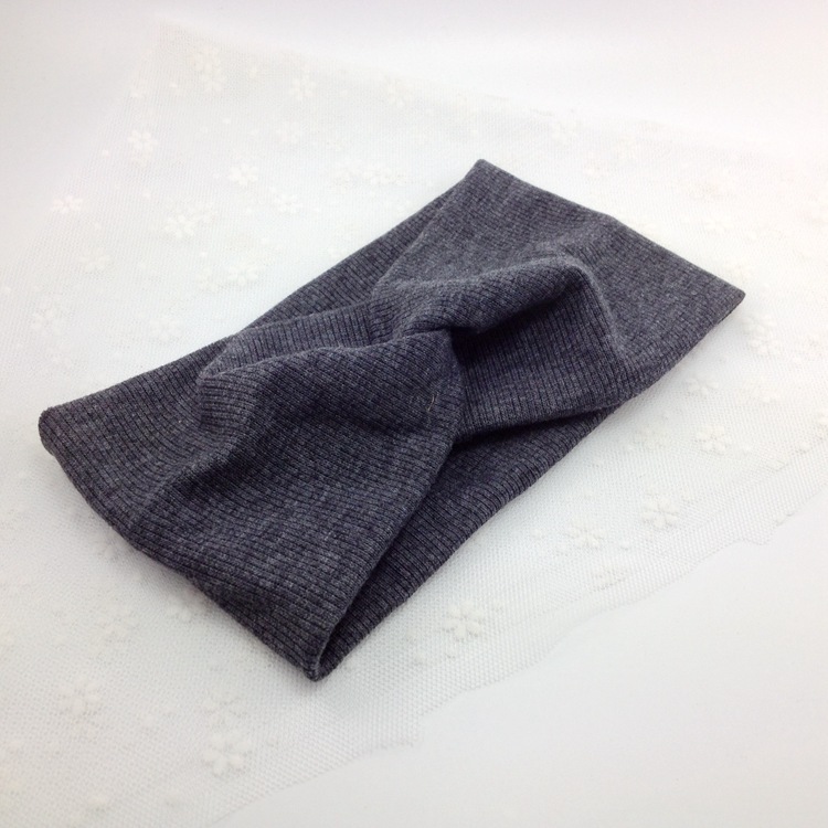 Directo de fábrica al por mayor de Europa y América caliente-Venta de diadema de color sólido hilo elástico banda de pelo cruzado de los hombres y las mujeres de yoga deportes banda de pelo