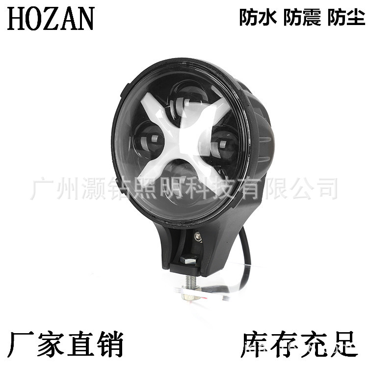 60W con luz de marcha diurna Pastor una columna Spotlight off-road coche modificado techo del coche parachoques luz reacondicionamiento Spotlight