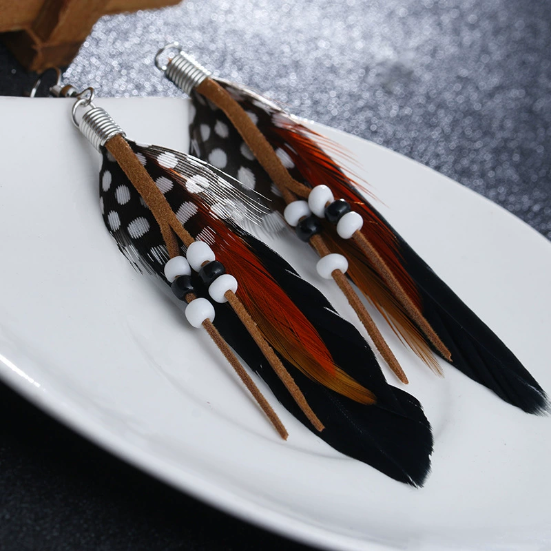 Праздничный модный аксессуар, серьги с кисточками, ( торговля), стиль бохо