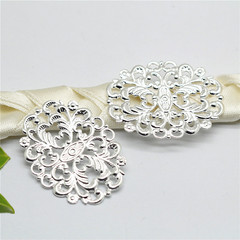 新款手工diy飾品純銅鏤空花紋花片復古新娘髮簪頭飾配件
